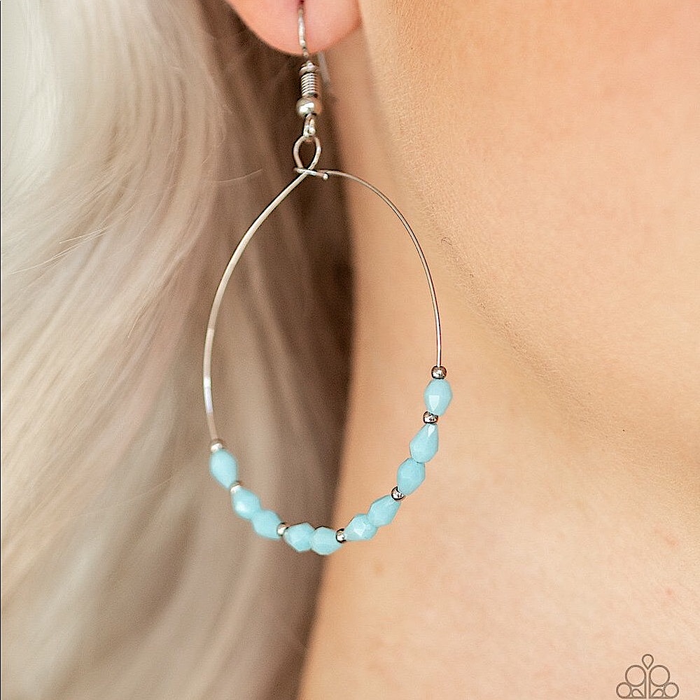 5/$25 Prize Winning Sparkle Blue Earrings